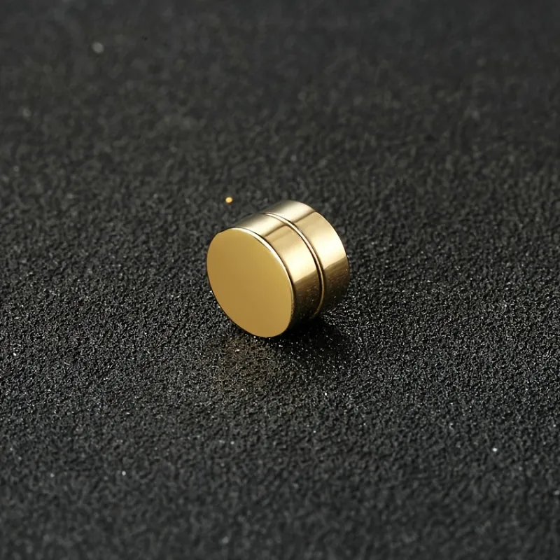Men's Stainless Steel Magnetic Stud Earrings