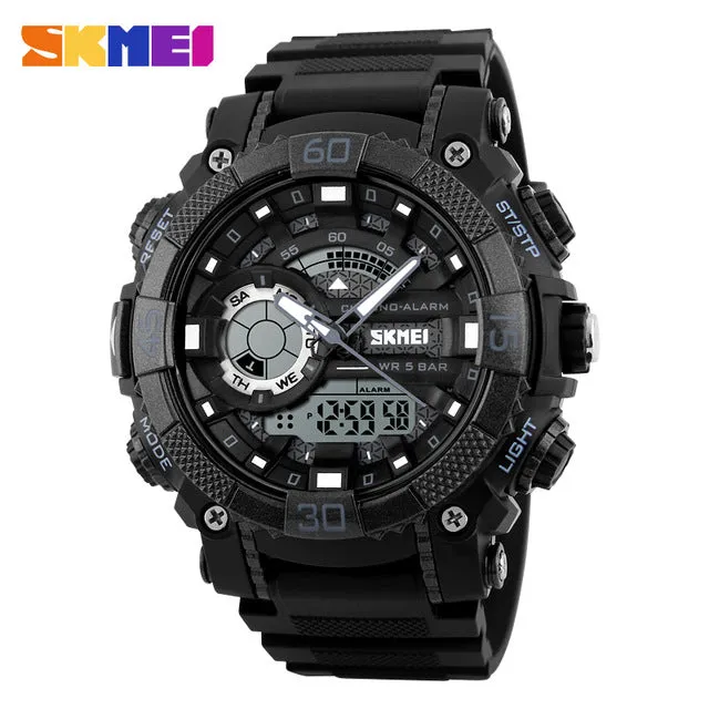 Mens Watches Top Brand Luxury Men Military Watches LED Digital Analog Quartz Watch Sports Wrist watch Waterproof Relogio Clock