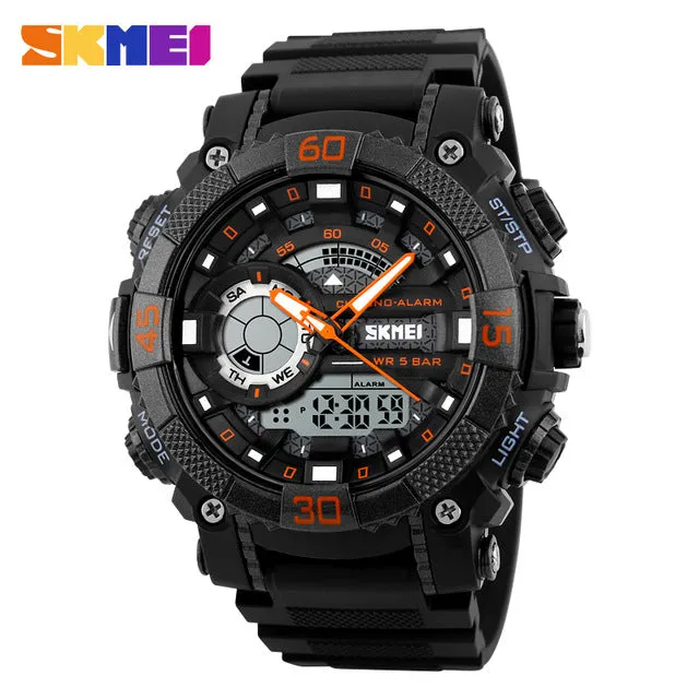 Mens Watches Top Brand Luxury Men Military Watches LED Digital Analog Quartz Watch Sports Wrist watch Waterproof Relogio Clock