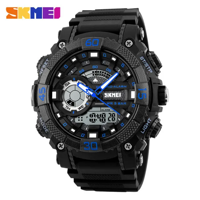 Mens Watches Top Brand Luxury Men Military Watches LED Digital Analog Quartz Watch Sports Wrist watch Waterproof Relogio Clock