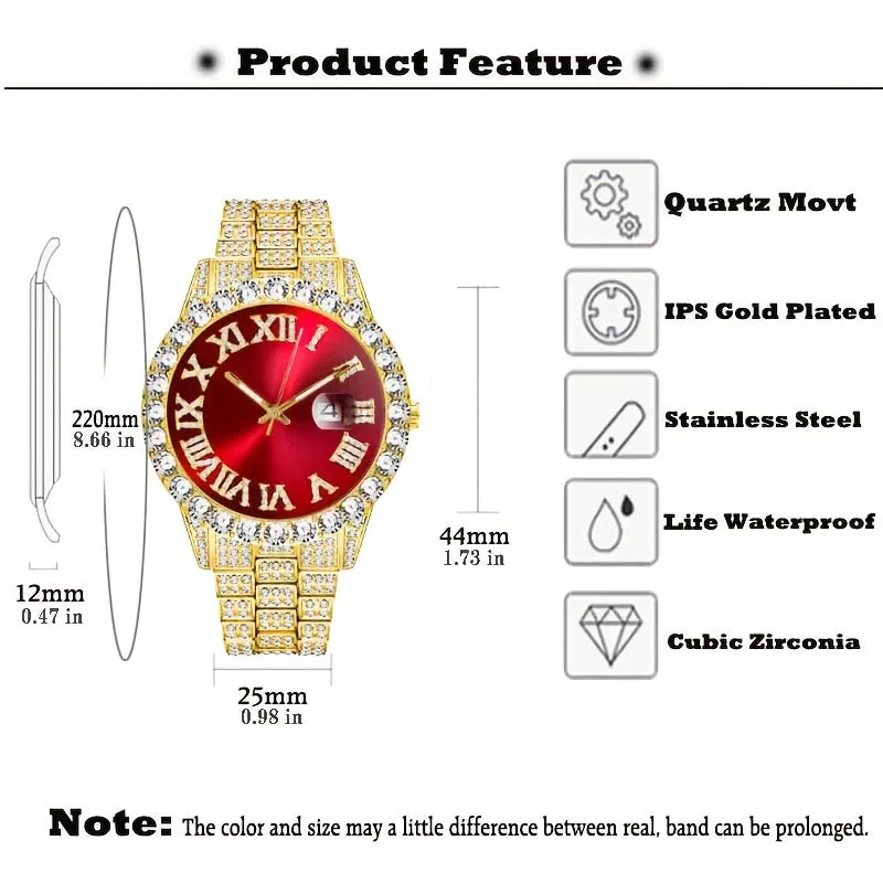 Mens Waterproof Quartz Dial Watch