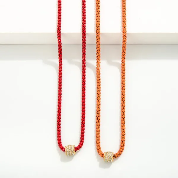 Mesh Chain Link Necklace