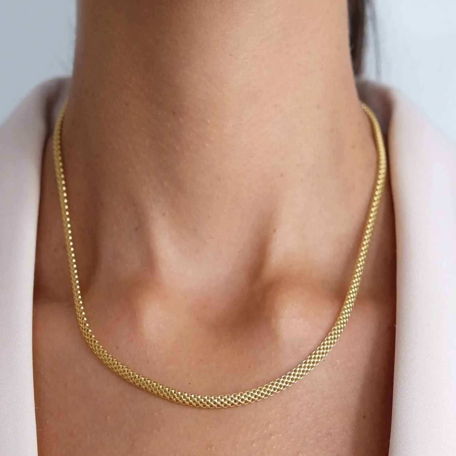Mesh Chain Necklace