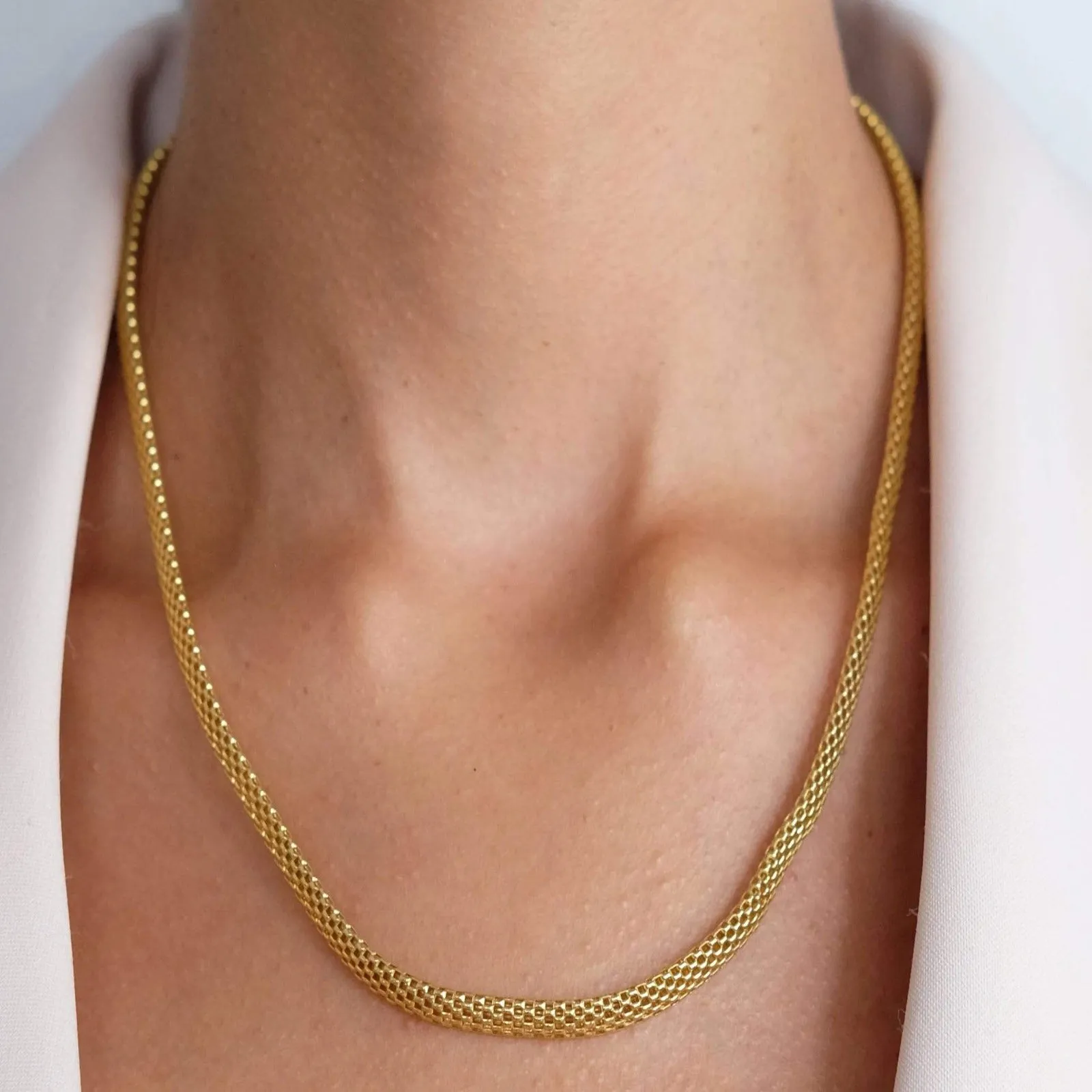 Mesh Chain Necklace