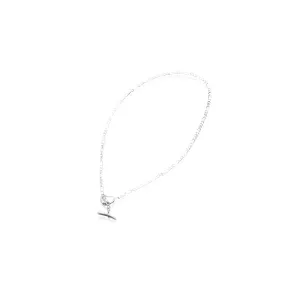 Mesh necklace in silver
