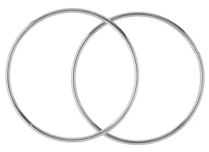 Metal Ring 1in (25mm) Silver 100pcs L/F
