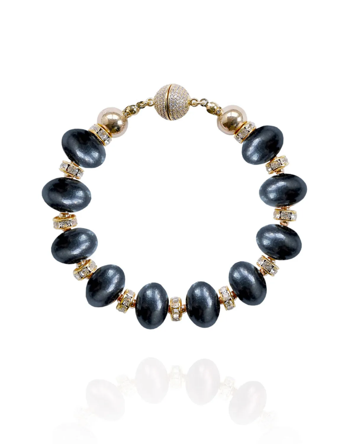 Mika Bracelet in Black Coral