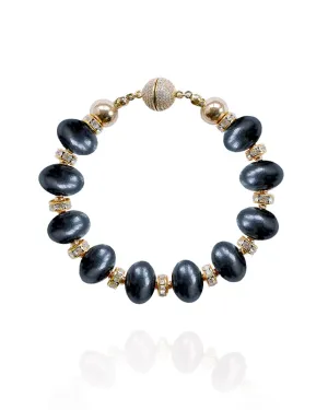 Mika Bracelet in Black Coral