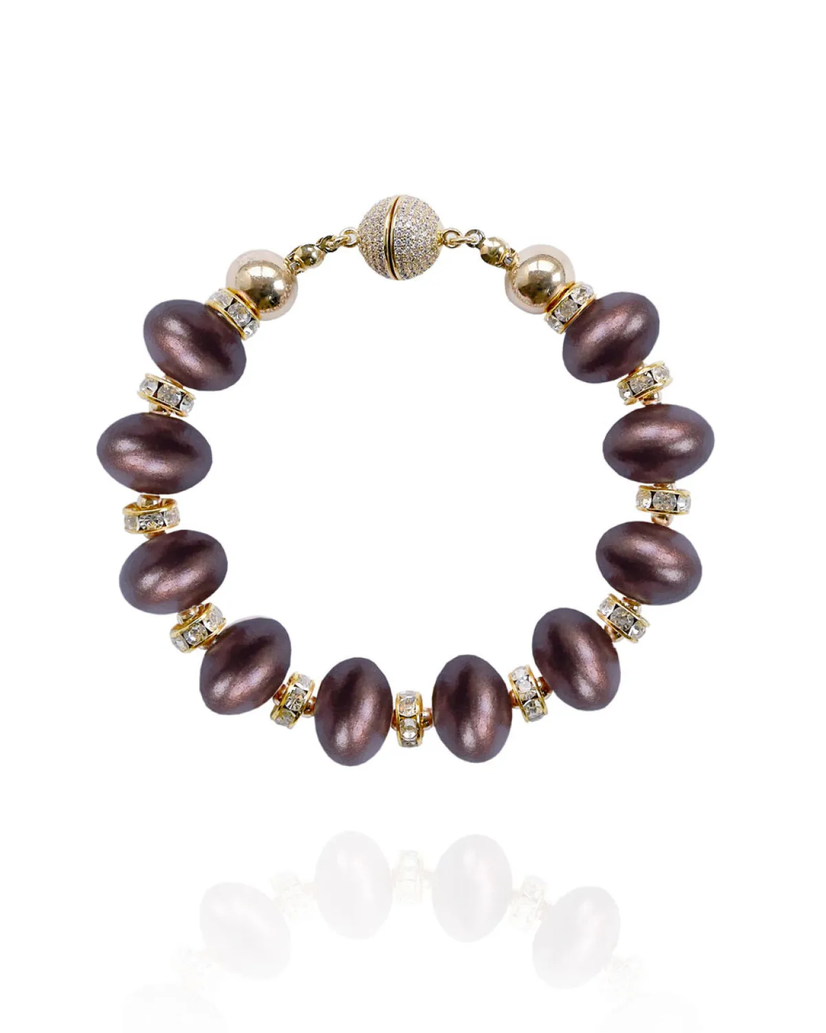 Mika Bracelet in Chocolate Cherry