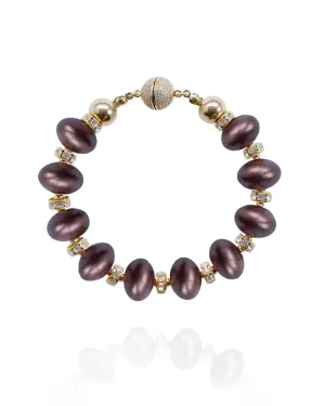 Mika Bracelet in Chocolate Cherry