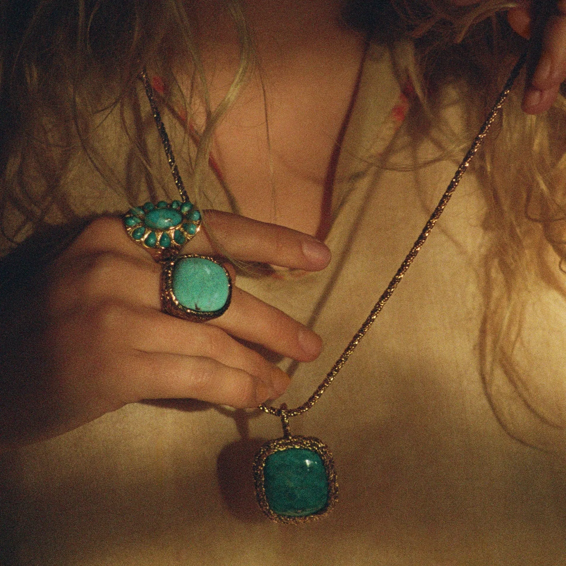 Miki Turquoise Long Necklace