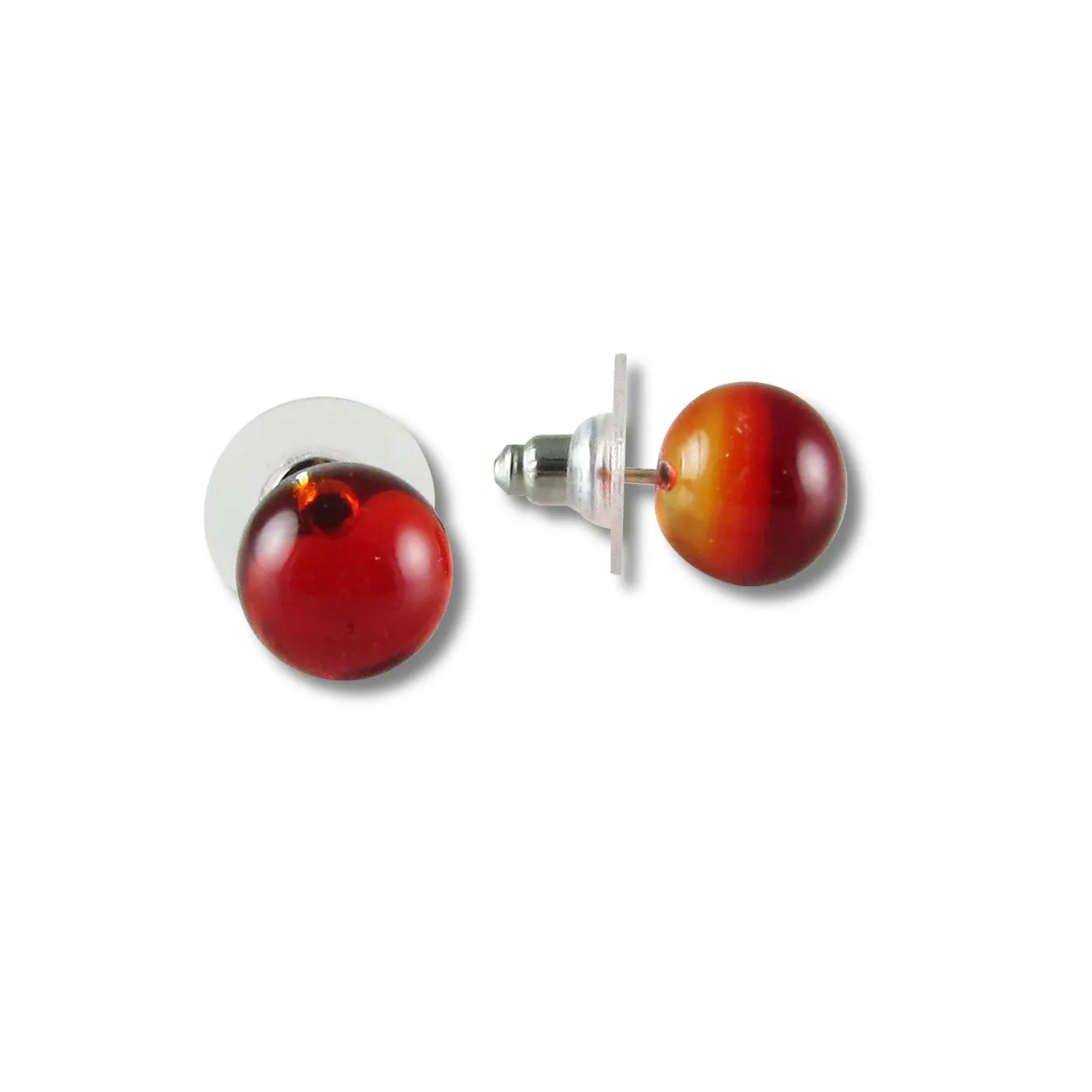 Mitad Glass Pendant - Red