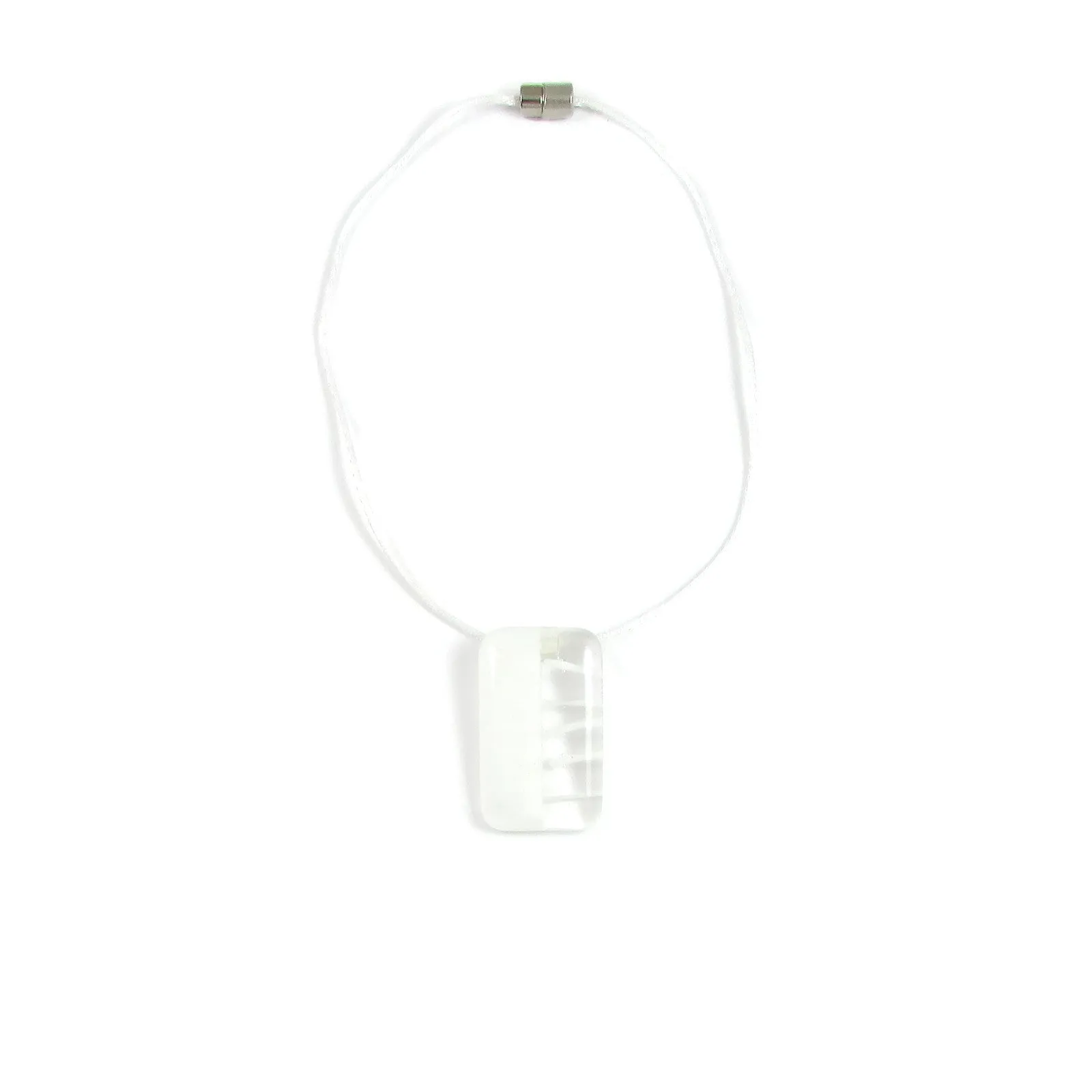 Mitad Glass Pendant - White
