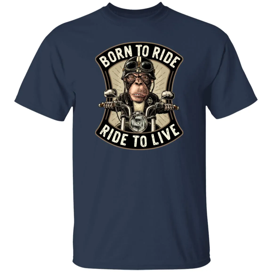Monkey motorcycle ride Funny T-shirts & Hoodie