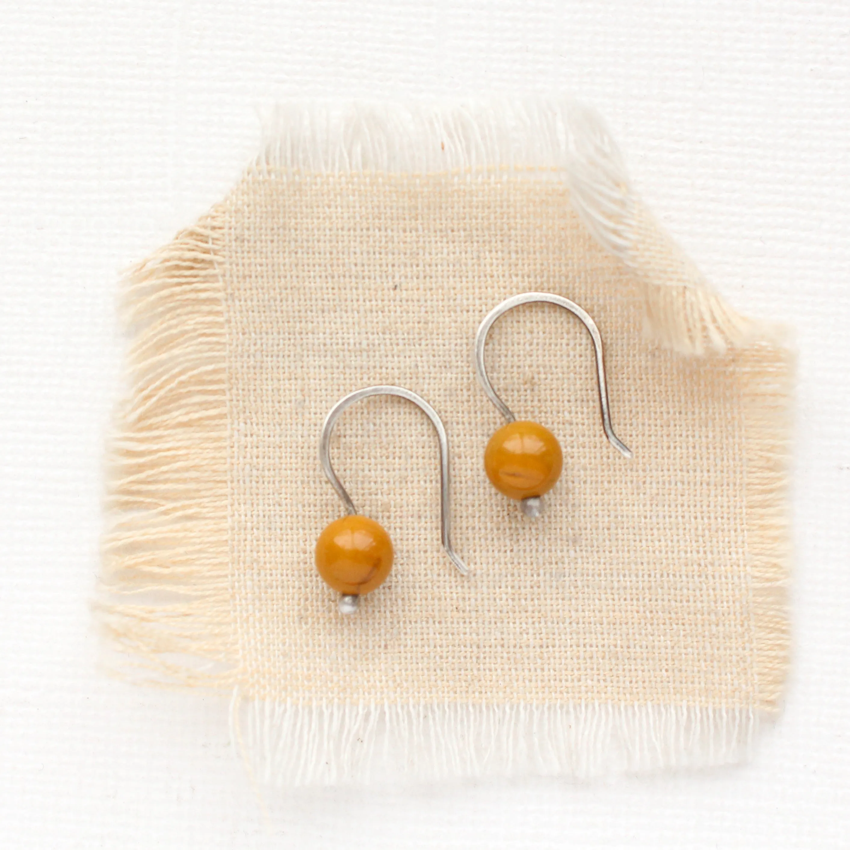 Mookaite Lobe Hugger Earrings