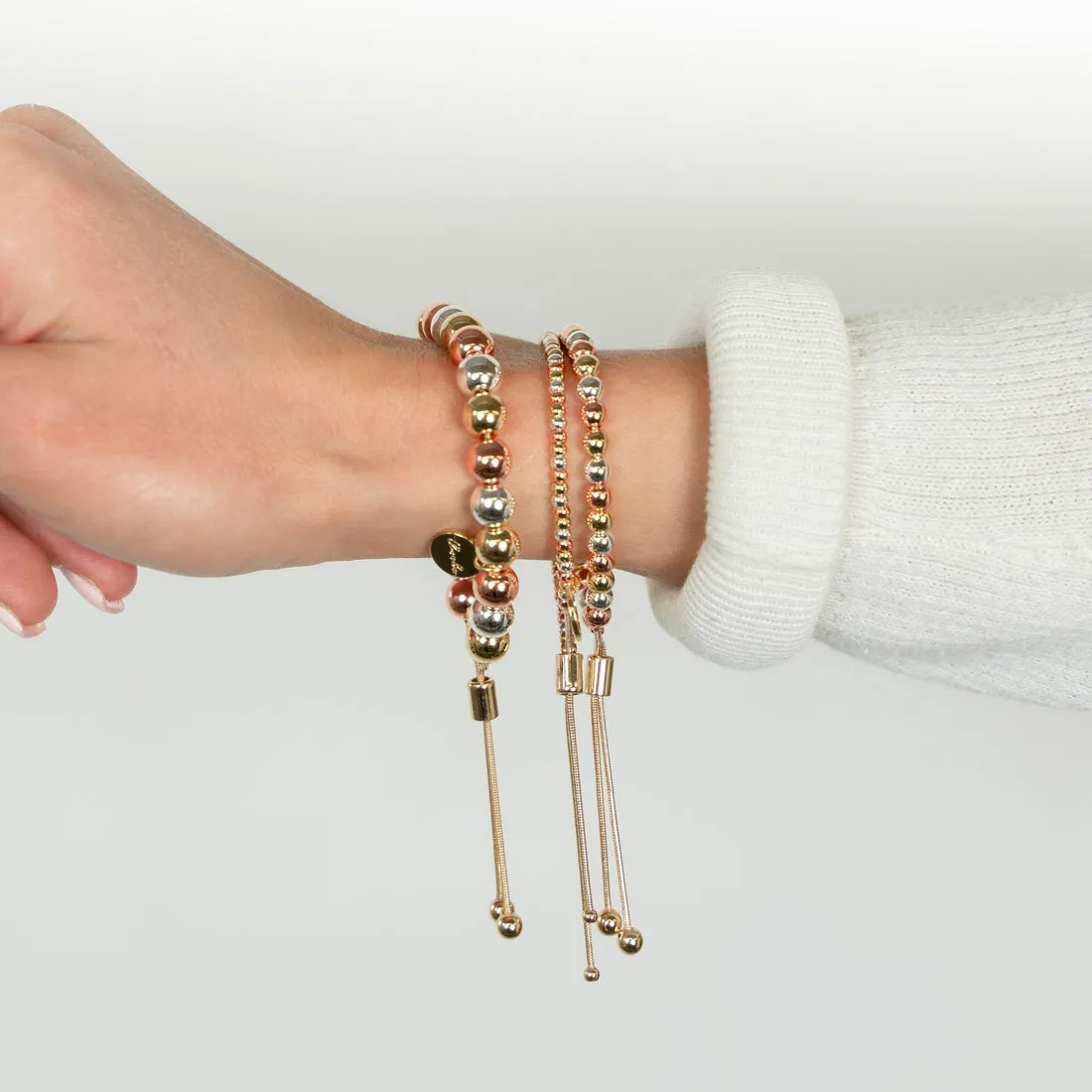 Multi Tone Adjustable Bracelets