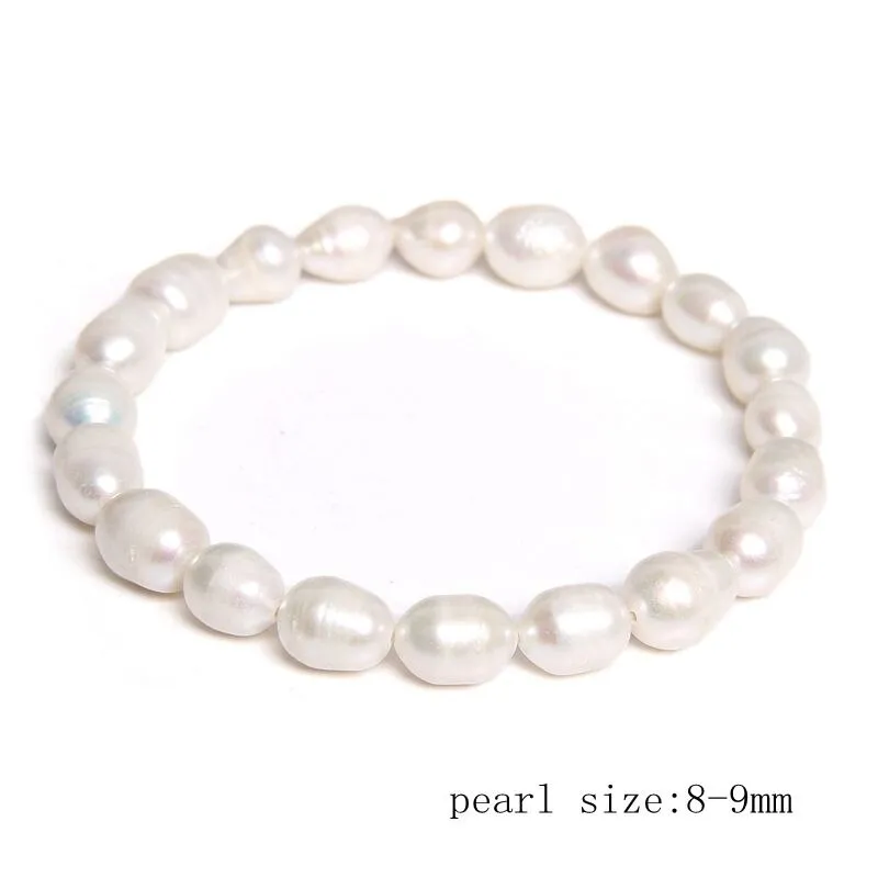 Natural Freshwater Pearls Bracelets Women Bangles