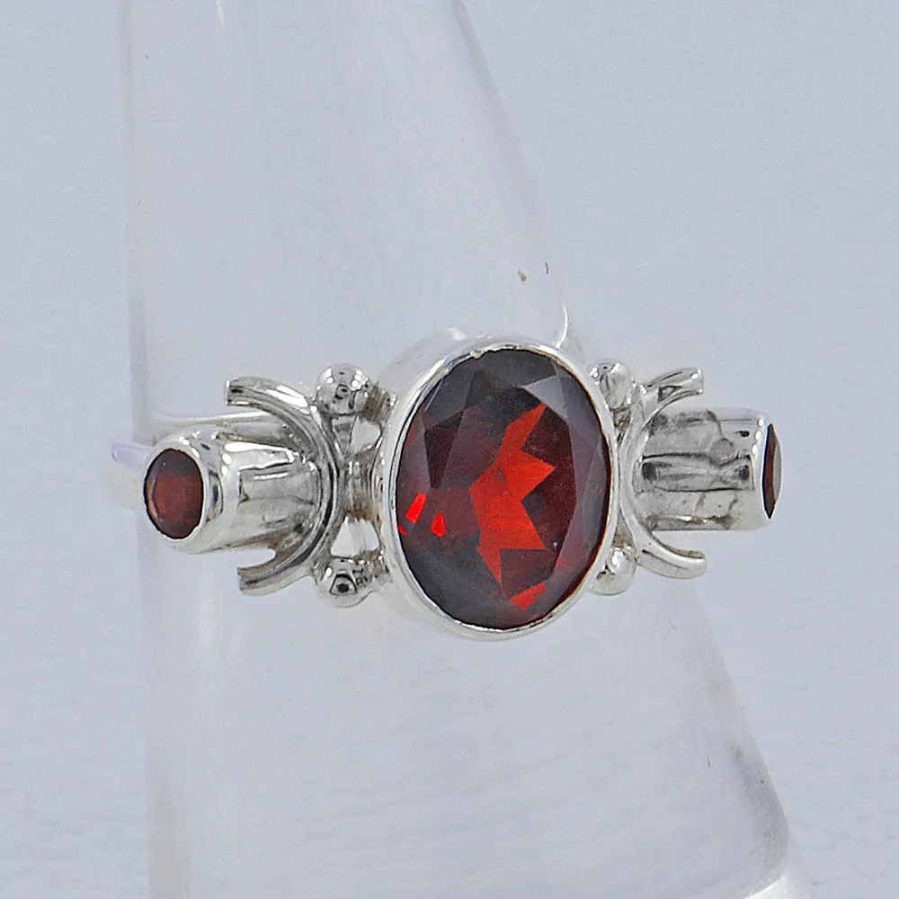 Natural Smoky Quartz Silver Rings