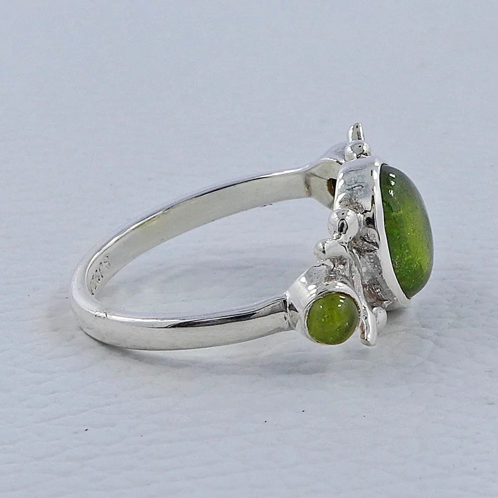 Natural Smoky Quartz Silver Rings