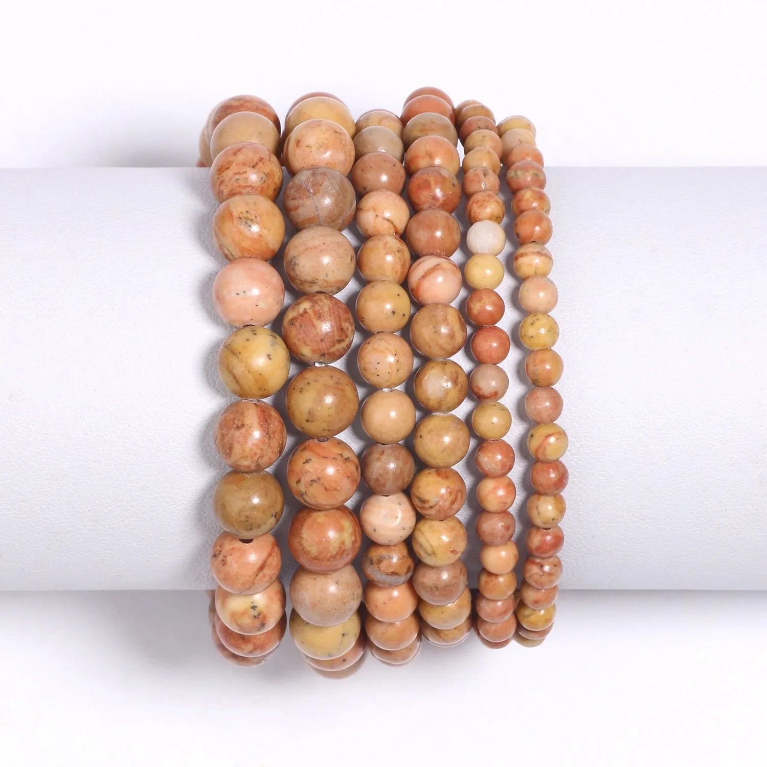 Natural Stone Beads Bracelet Amethysts