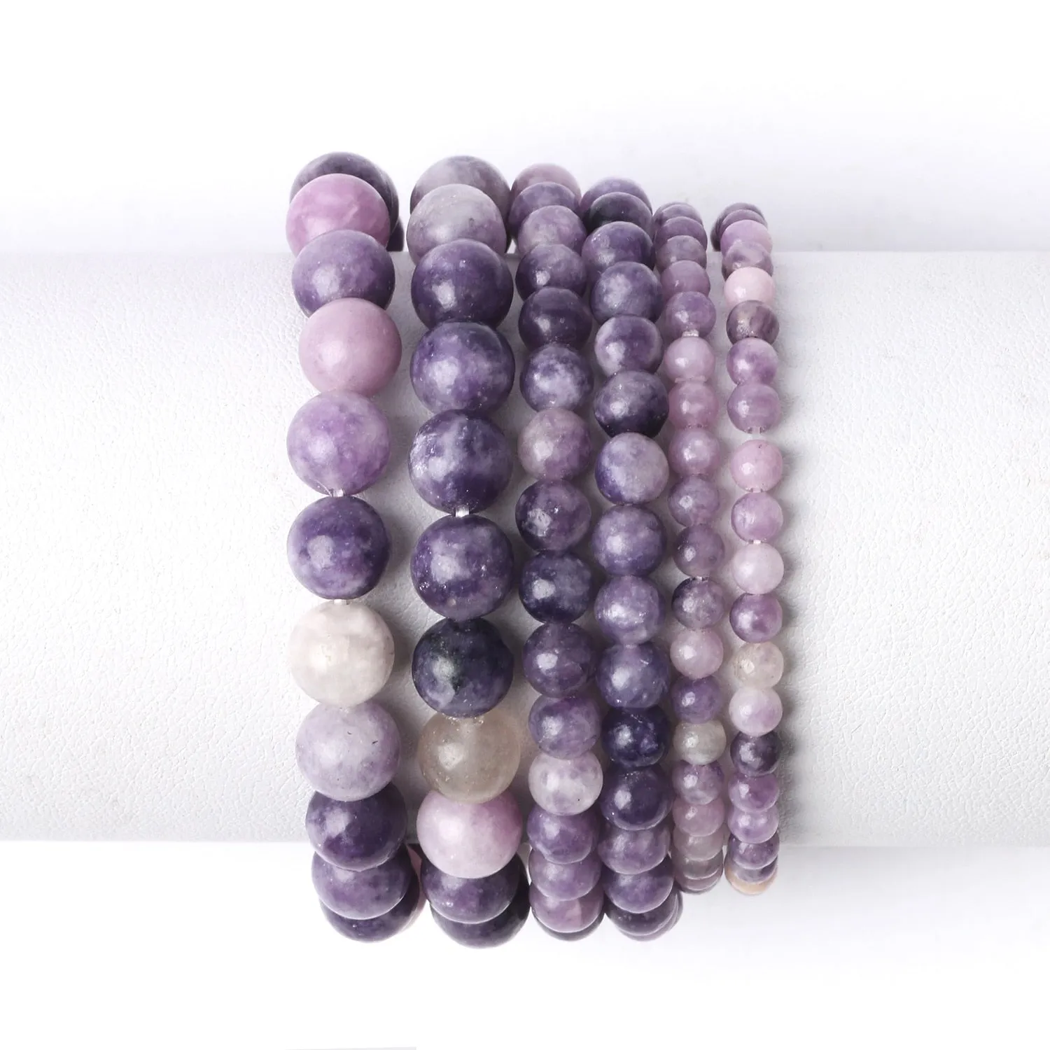 Natural Stone Beads Bracelet Amethysts
