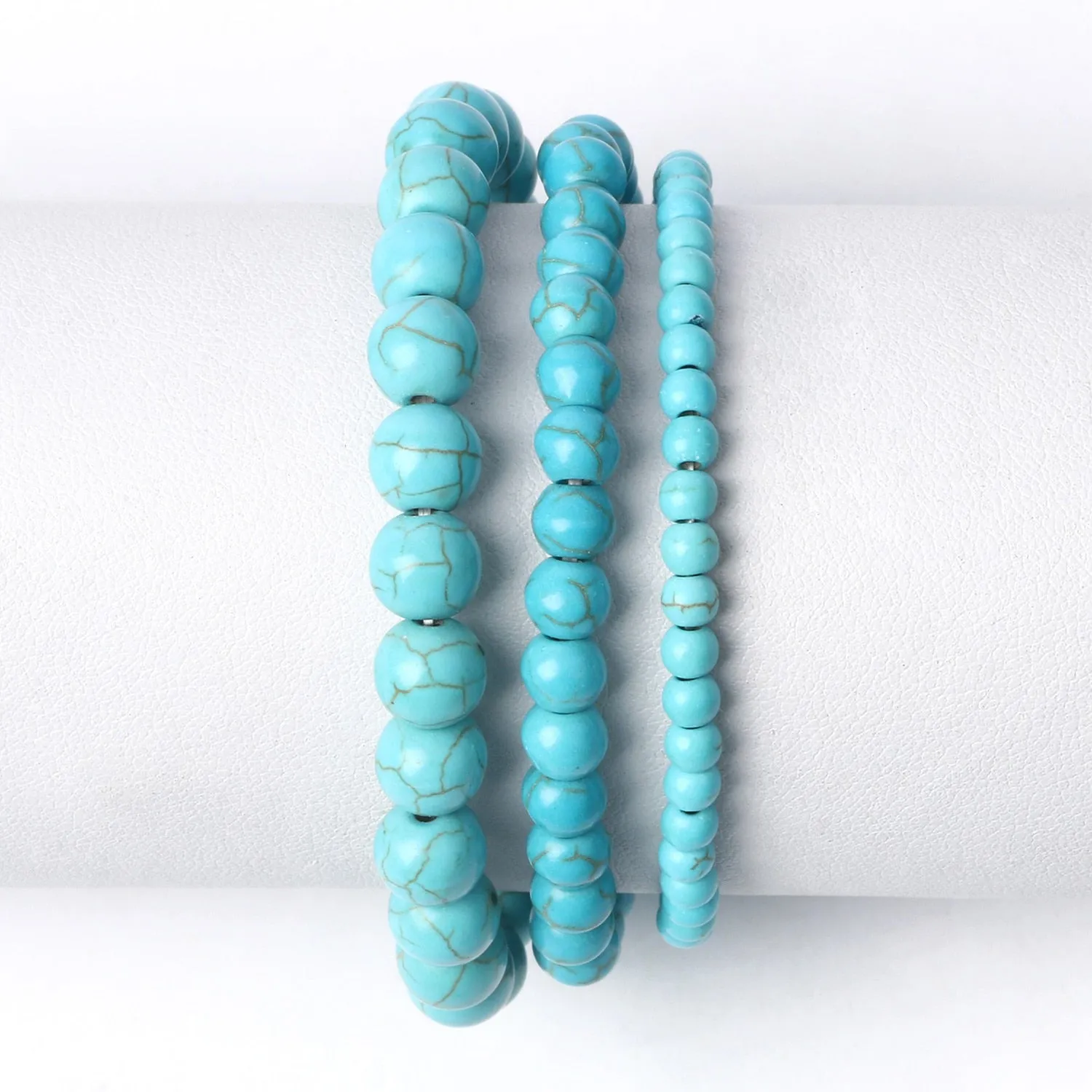 Natural Stone Beads Bracelet Amethysts