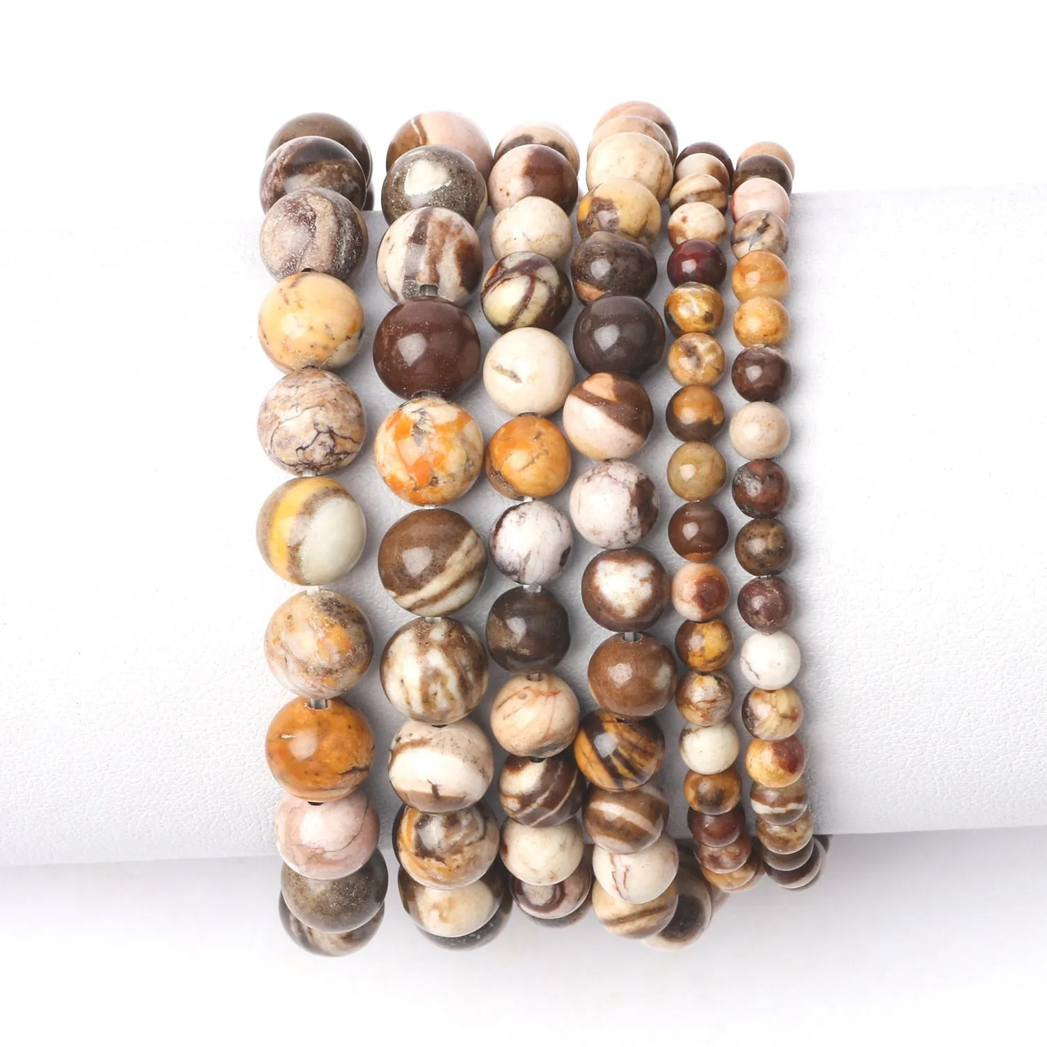 Natural Stone Beads Bracelet Amethysts