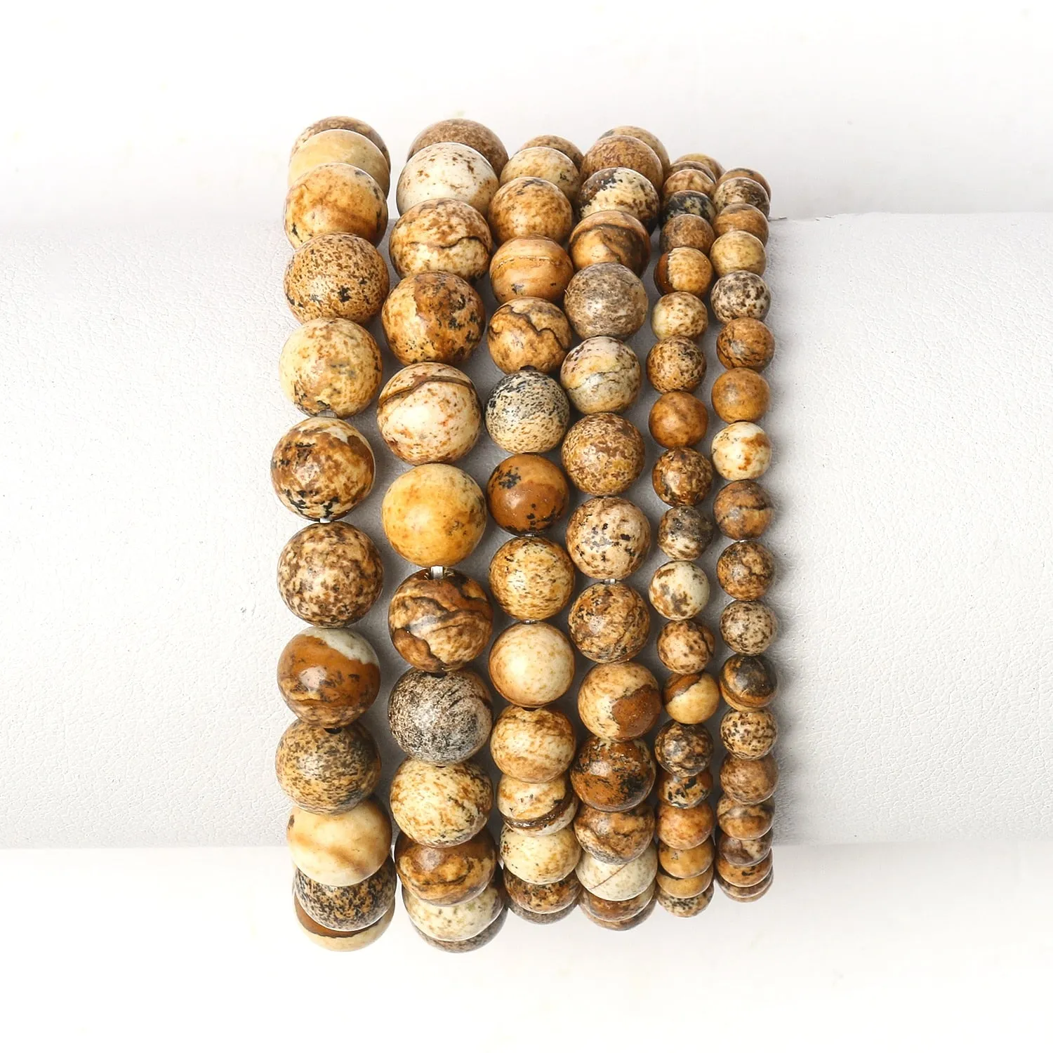 Natural Stone Beads Bracelet Amethysts
