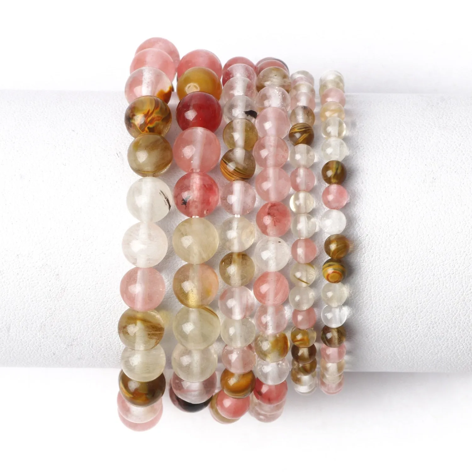 Natural Stone Beads Bracelet Amethysts