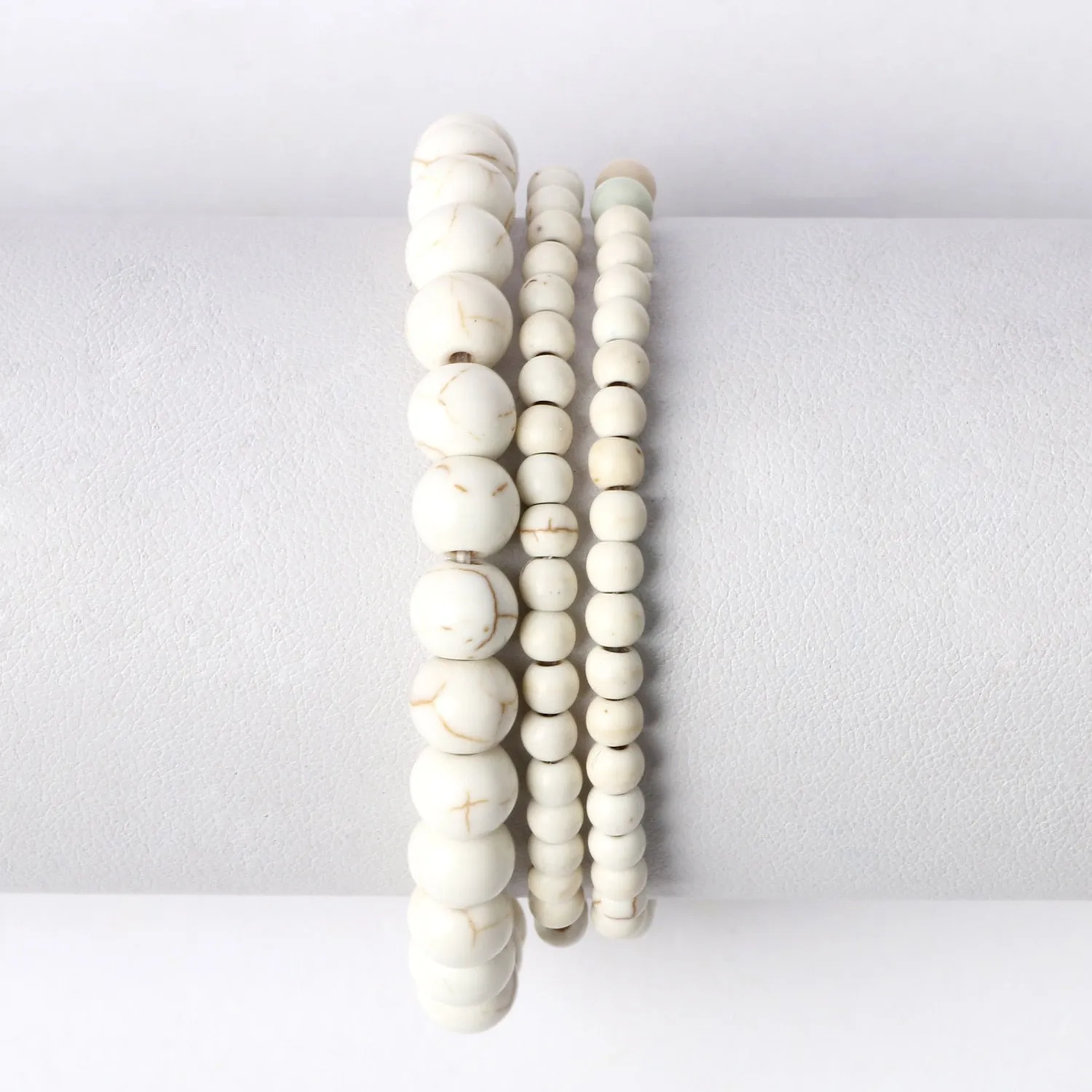Natural Stone Beads Bracelet Amethysts
