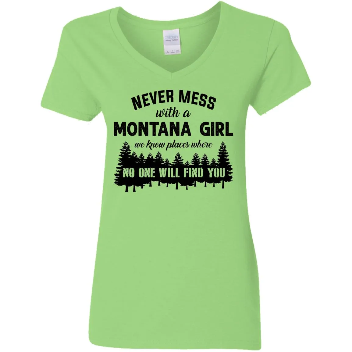 Never Mess With A Montana Girl T Shirt