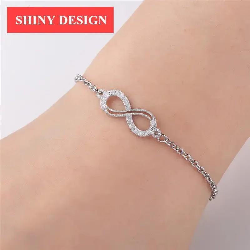 New Modern Elegant Stainless Steel Luxury Bracelet For Women Lovely Animal Butterfly Elephant Strand Bracelets Bangles Jewelry Accessories