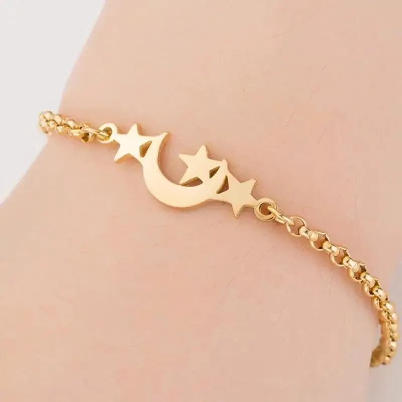 New Modern Elegant Stainless Steel Luxury Bracelet For Women Lovely Animal Butterfly Elephant Strand Bracelets Bangles Jewelry Accessories