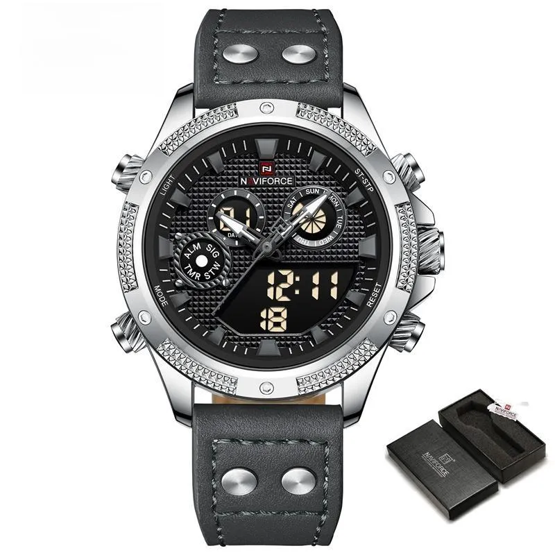 New Watch For Men Fashion Sport Waterproof Quartz Wristwatch LED Digital Sport Male Clock