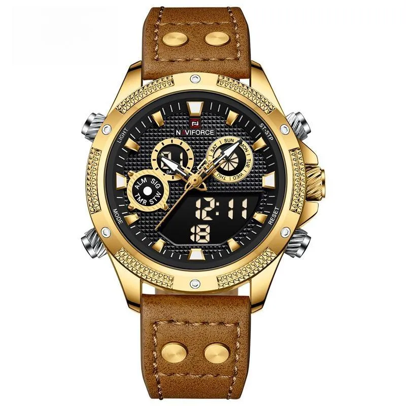 New Watch For Men Fashion Sport Waterproof Quartz Wristwatch LED Digital Sport Male Clock