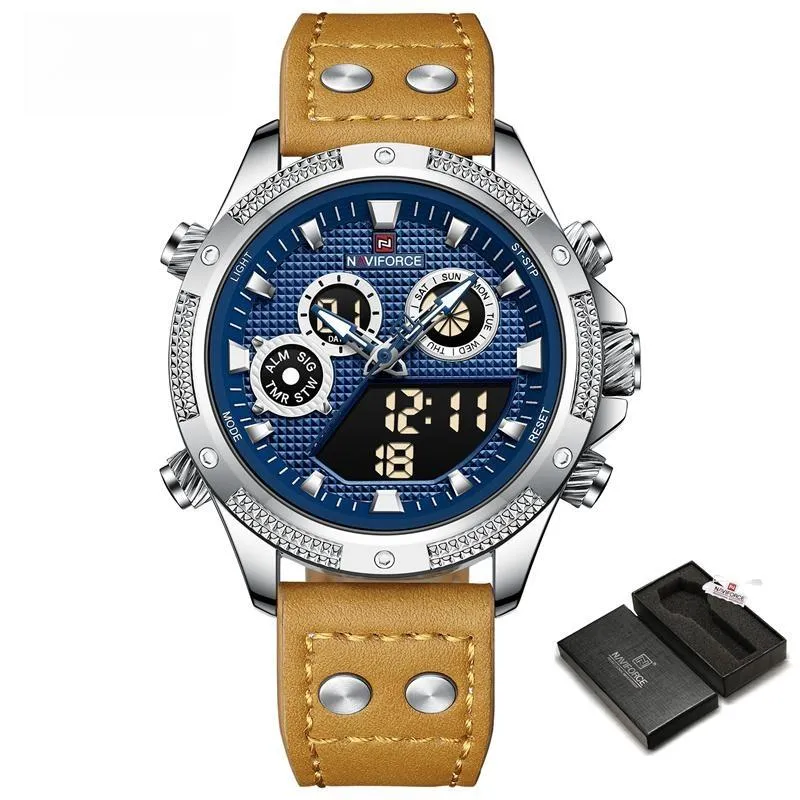 New Watch For Men Fashion Sport Waterproof Quartz Wristwatch LED Digital Sport Male Clock