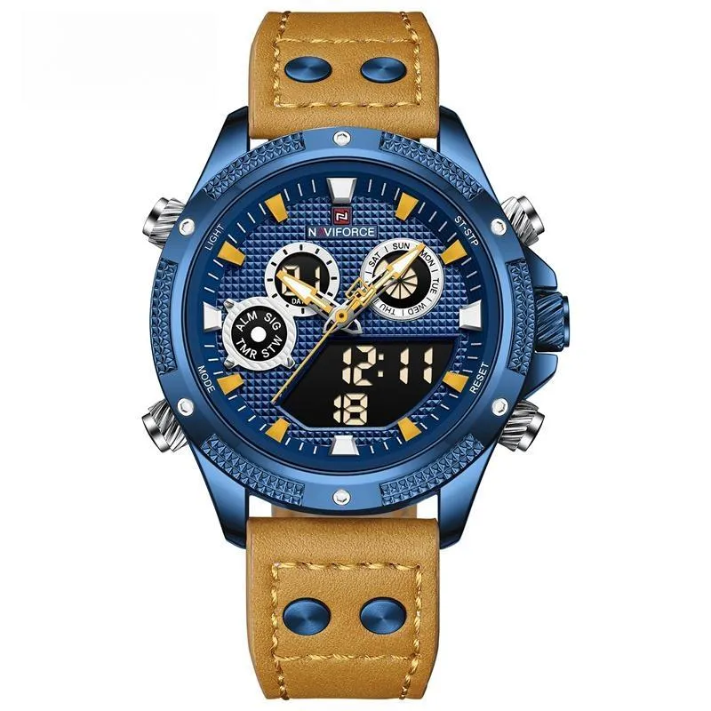 New Watch For Men Fashion Sport Waterproof Quartz Wristwatch LED Digital Sport Male Clock