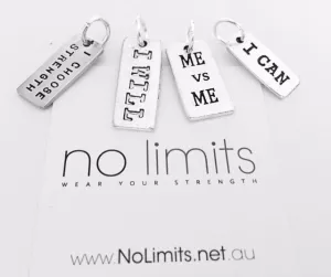 No Limits tag charms