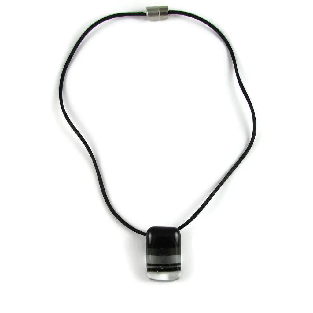 Ombre Mini Glass Pendant - Black