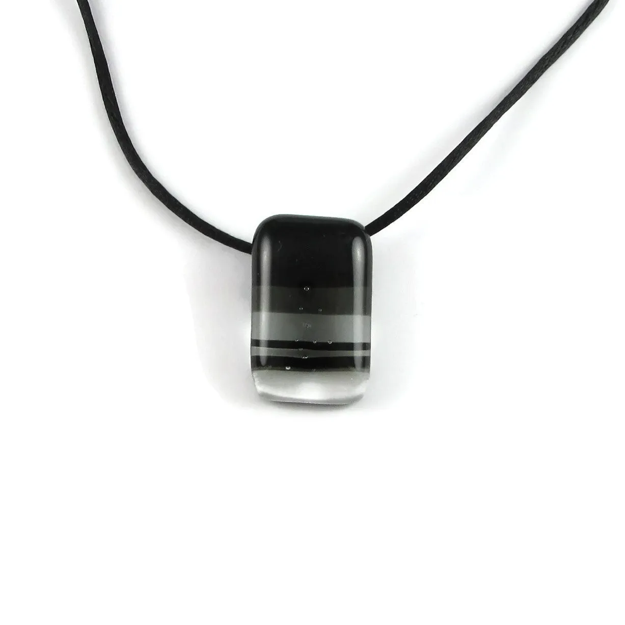 Ombre Mini Glass Pendant - Black