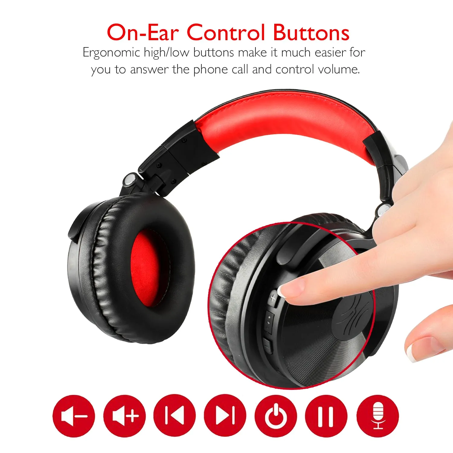 Oneodio Wireless Bluetooth 5.2 Headphones 110Hrs   Stereo Wired Gaming Headset With Boom Microphone For Phone Computer PC Gamer