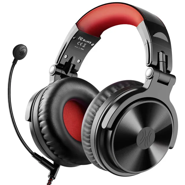 Oneodio Wireless Bluetooth 5.2 Headphones 110Hrs   Stereo Wired Gaming Headset With Boom Microphone For Phone Computer PC Gamer