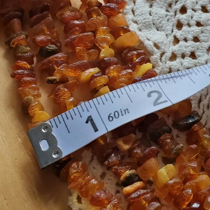 Ordinary Magic / Designer Jewelry Raw Amber Stone Hypoallergenic Necklace with Natural Amber Nuggets Gift for Momen