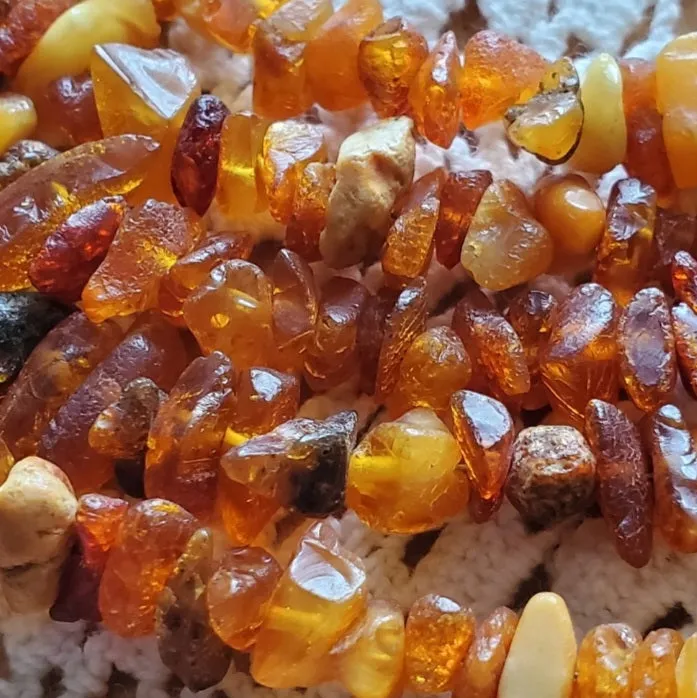 Ordinary Magic / Designer Jewelry Raw Amber Stone Hypoallergenic Necklace with Natural Amber Nuggets Gift for Momen