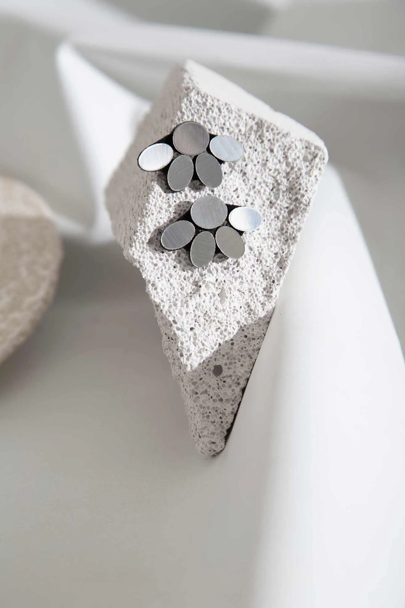Organic Reflections Earrings Small - Silver *