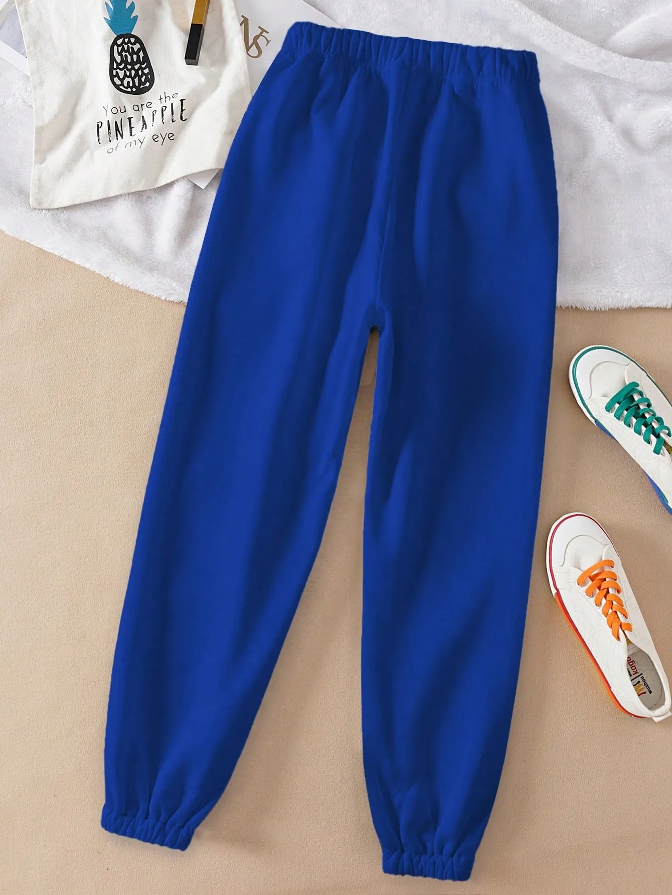 Pantalones De Chándal Con Cordón Para Mujer