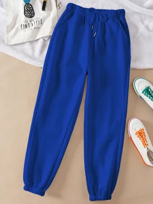 Pantalones De Chándal Con Cordón Para Mujer