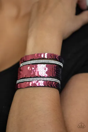 Paparazzi - MERMAID Service - Pink Bracelet