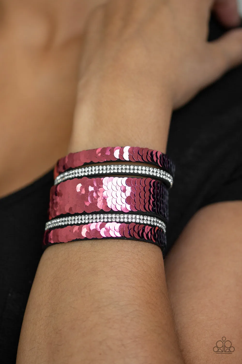 Paparazzi - MERMAID Service - Pink Bracelet
