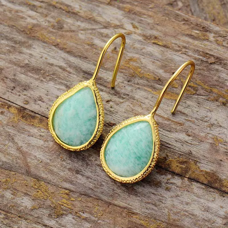 Peaceful Goddess Amazonite Earrings